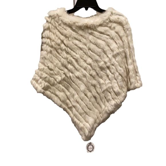 Elegant Cream Poncho